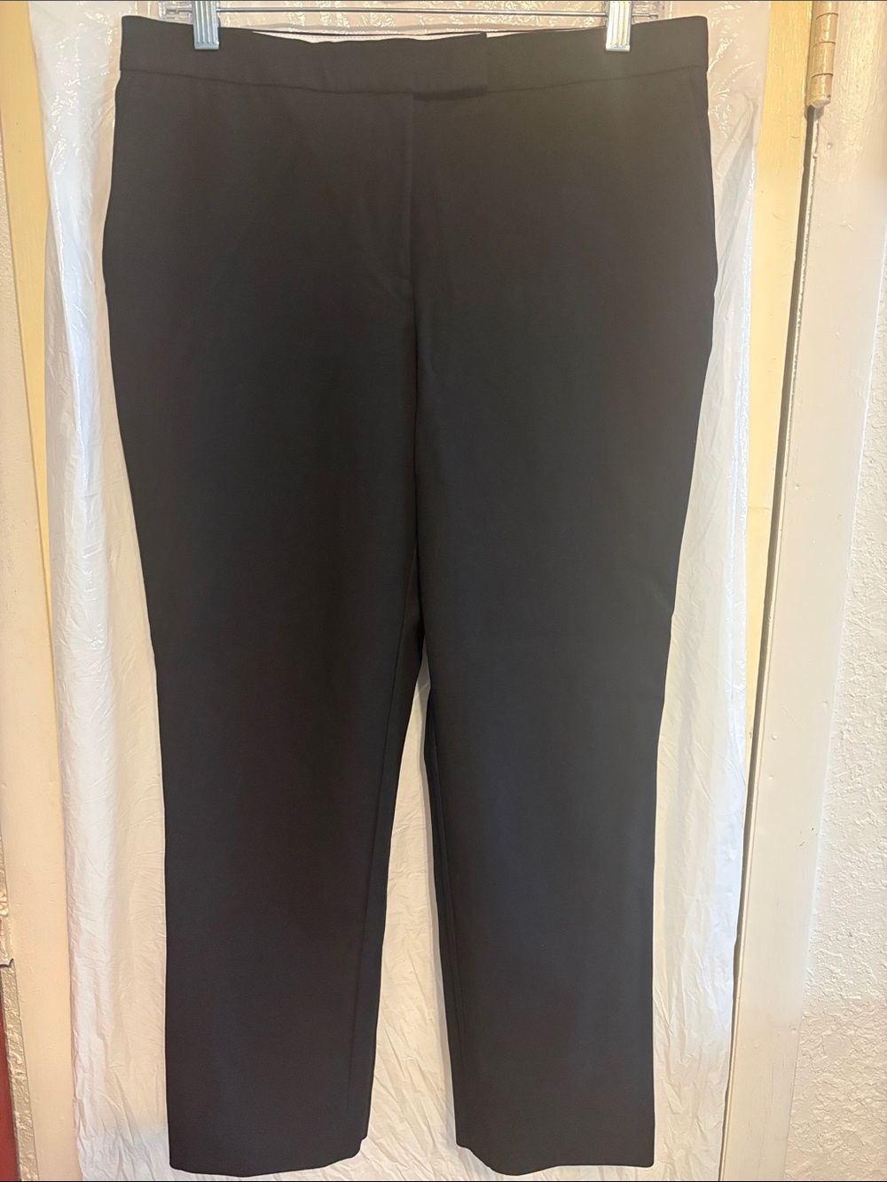 Ann Taylor Black Straight-Leg Dress Pants